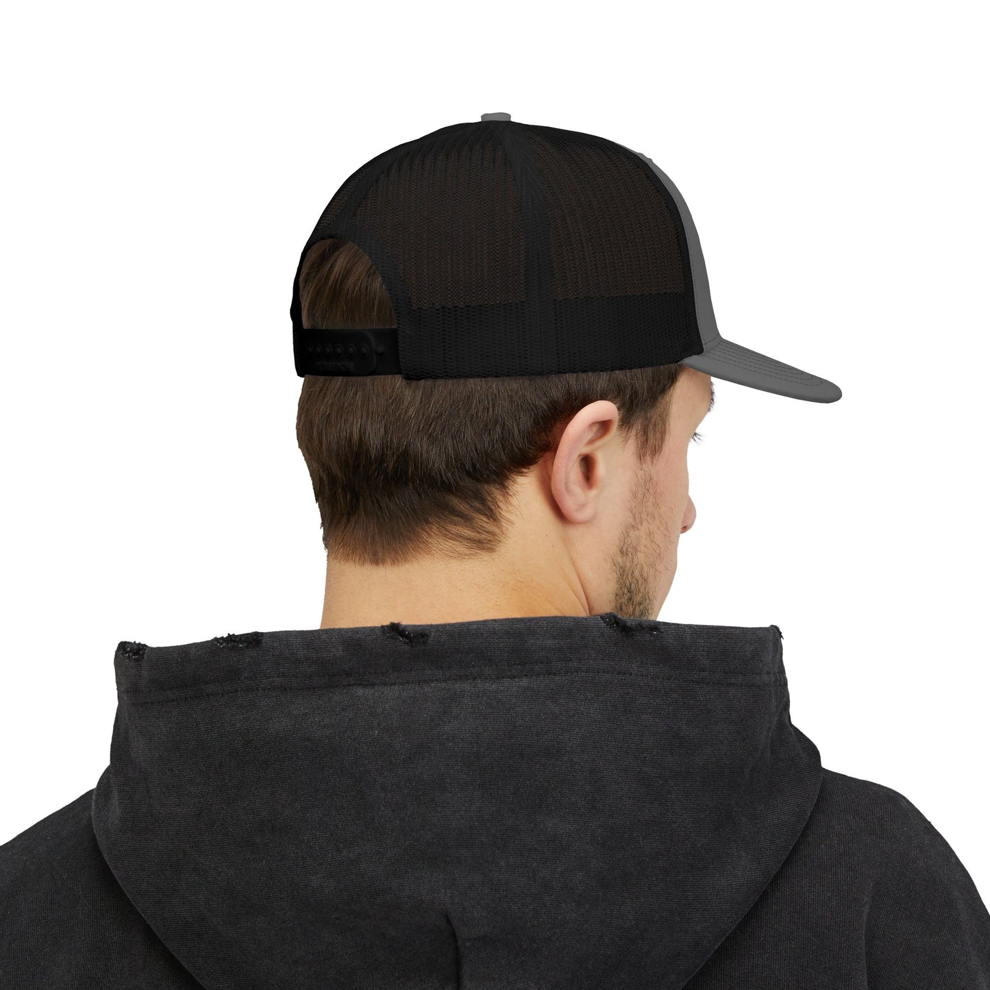 Embroidered Snapback Trucker Cap - Scared Apparel Design